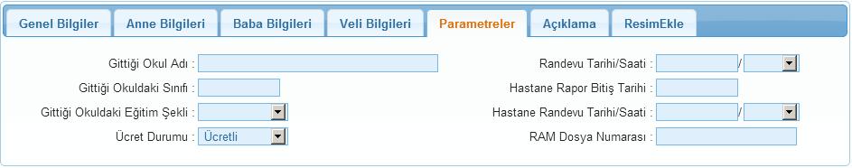 Parametreler